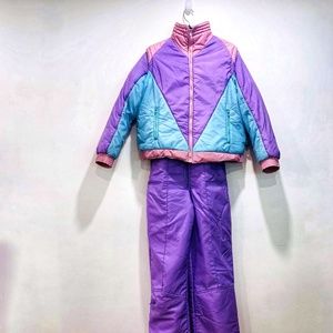 Vintage Snow Ski Suit 80s S-kimo By Susie's Casuals Women's Size Small Snowsuit
